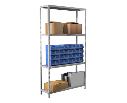 Металлический стеллаж MS Standart 185/100x30/4: прочность и функциональность в одном решении